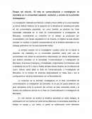 Ensayo del artículo: “El área de comercialización e investigación de mercados en la universidad española: evolución y revisión de la actividad investigadora”