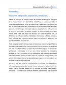 Inclusión, integración, separación y exclusión