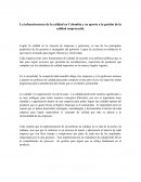 La infraestructura de la calidad en Colombia y su aporte a la gestión de la calidad empresarial