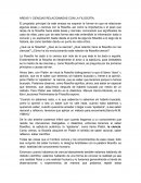 ÁREAS Y CIENCIAS RELACIONADAS CON LA FILOSOFÍA