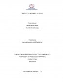 ARTICULO - INFORME EJECUTIVO