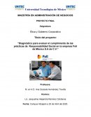 “Diagnóstico para evaluar el cumplimiento de las prácticas de Responsabilidad Social en la empresa Foli de México S.A de C.V.”