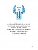 TECNOLOGÍA DÍGITAL PARA SISTEMAS DE MANUFACTURA