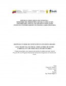 CASO: TRAMO VIAL SECTOR EL AMBULATORIO, MUNICIPIO CÁRDENAS, TUCAPÉ PARTE BAJA, ESTADO TÁCHIRA