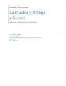 La música y Ortega y Gasset