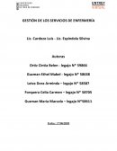 GESTIÓN DE LOS SERVICIOS DE ENFERMERÍA