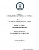 Una introducción a la psicología política