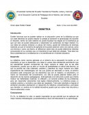 La didáctica como ciencia