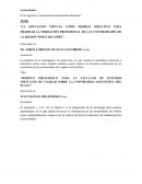 MODELO PEDAGÓGICO PARA LA FACULTAD DE ESTUDIOS VIRTUALES DE CALIDAD SOBRE LA UNIVERSIDAD ADVENTISTA DEL PLATA