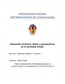 Educación inclusiva: Retos y perspectivas en la sociedad actual