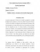 Ámbitos, niveles y estructura de la Gestión Empresarial