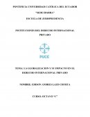 LA GLOBALIZACION Y SU IMPACTO EN EL DERECHO INTERNACIONAL PRIVADO