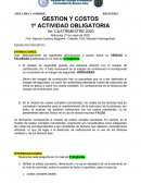 GESTION Y COSTOS. CASO Una pequeña empresa