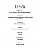 Proyecto: Plan estratégico para el proceso de producción y operaciones
