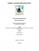 Producción y comercialización de Cup Cakes en el año lectivo 2019 – 2020, en el Barrio Chiche