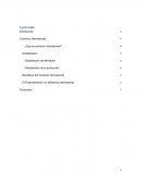 Comercio internacional. Globalización