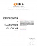 IDENTIFICACION Y CLASIFICACION DE PROCESOS