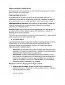 Higiene, seguridad y calidad de vida