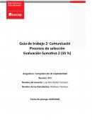 Informe curriculum y carta de presentacion