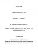 LA COMUNICACIÓN EFECTIVA DEL LIDER EN LA ORGANIZACIÓN