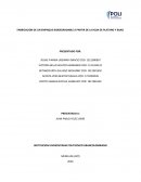 FABRICACION DE UN EMPAQUE BIODEGRADABLE A PARTIR DE LA HOJA DE PLATANO Y BIJAO