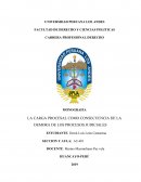 LA CARGA PROCESAL COMO CONSECUENCIA DE LA DEMORA DE LOS PROCESOS JUDICIALES