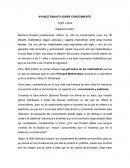 AVANCE ENSAYO SOBRE CONOCIMIENTO