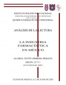 La industria farmaceutica en Mexico