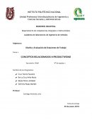 CONCEPTOS RELACIONADOS A PRODUCTIVIDAD