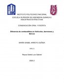 Diferencia de combustibles en Vehículos, Aeronaves y Barcos