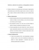 Definición y distinción de la pobreza y la desigualdad a través de la imagen