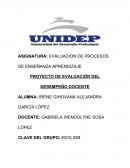 PROYECTO DE EVALUACIÓN DEL DESEMPEÑO DOCENTE