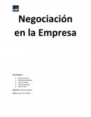 Trabajo negociacion en la empresa