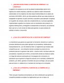 ¿Que relacion tiene la gestion de compras y la logistica?