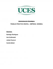 TRABAJO PRÁCTICO GRUPAL - EMPRESA: GENNEIA. Página 1
