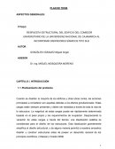 RESPUESTA ESTRUCTURAL DEL EDIFICIO DEL COMEDOR UNIVERSITARIO DE LA UNIVERSIDAD NACIONAL DE CAJAMARCA AL INCORPORAR DISIPADORES SÍSMICOS TIPO SLB
