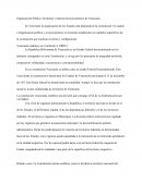 Organización Político-Territorial y Sistema Socioeconómico de Venezuela