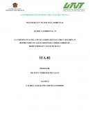 “LA IMPORTANCIA DEL USO DE ALDRÍN, HEPTACLORO Y DELDRÍN, SU REPERCUSIÓN EN LOS ECOSISTEMAS, MEDIO AMBIENTE, BIODIVERSIDAD Y SALUD HUMANA”