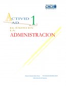 Actividad 1El éxito en administracion