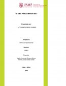 Items para importar. Que importar en pandemia