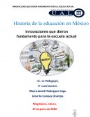 Innovaciones que fundamentan a la escuela actual