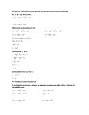 Criterio de las segunda derivada