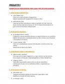 EJEMPLOS DE PROFESIONES POR CADA TIPO DE INTELIGENCIA