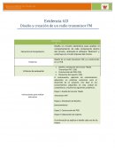 Evidencia 4.D Diseño y creación de un radio transmisor FM[