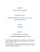 Caso: Extractiva Minera el Juncal, S.A. Foro y entrega de archivo