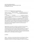 Acta circunstanciada de estructura fisica y superficial que ocupa el perimetro escolar