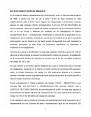 ACTA DE CONSTITUCIÓN DE SINDICATO