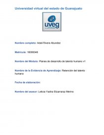 Retencion de Talento Humano. Página 1