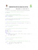 Administración de Base de Datos. Practica 4 realizada x C. Olicon Ver 0.1