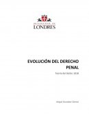 Evolución del Derecho Penal